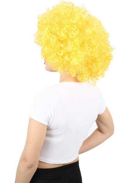 Animasyon Parti ve Palyaço Peruğu - Sarı modelleri