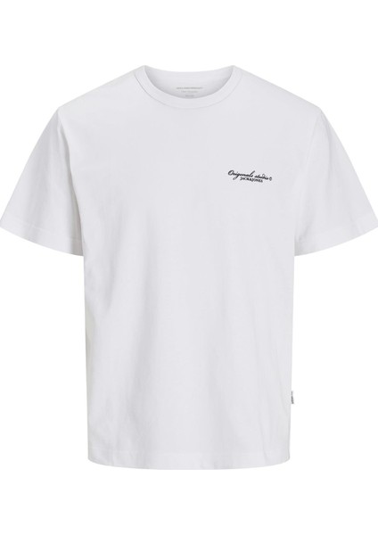 Jorboston Chest Brandıng Tee Ss Cn P.beyaz