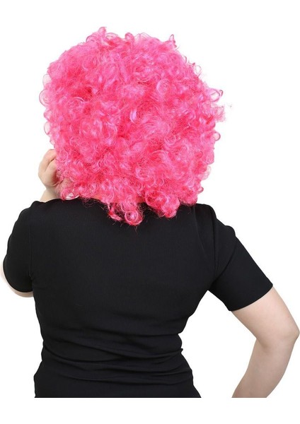 Animasyon Parti ve Palyaço Peruğu - Neon Pembe fırsatları