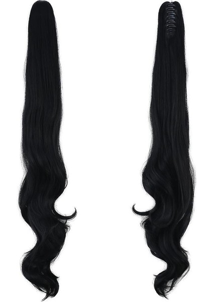 Tokalı Dalgalı At Kuyruğu - Siyah