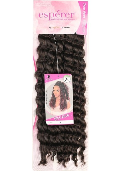 Nice Bulk Afro Su Dalgası Saç - Kahverengi fiyatları