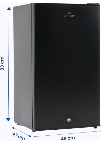 Çift Sistem Cool Life 90 L Siyah Buzdolabı fiyatları