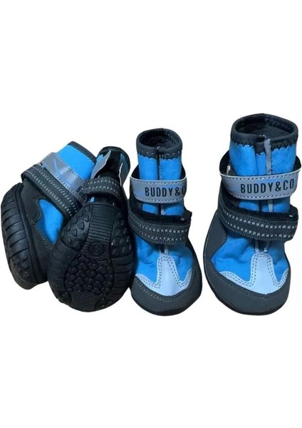Superstone Kauçuk Dış Taban Köpek Ayakkabısı Mavi 5,5 cm