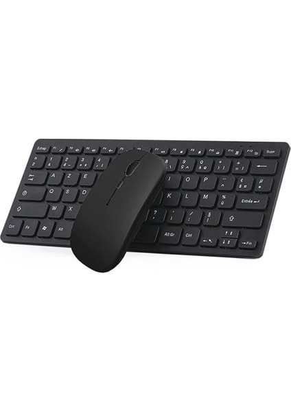 Lenovo Tab P11 ZABF0398TR 11.5" Uyumlu Kablosuz Wireless Pilli Klavye Mouse Seti - Siyah