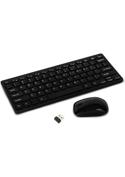 Lenovo Tab P11 ZABF0398TR 11.5" Uyumlu Kablosuz Wireless Pilli Klavye Mouse Seti - Siyah