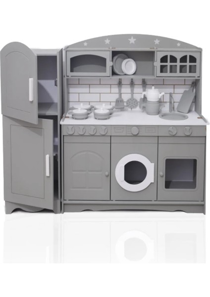 Özka Hobyy Toys Tencere ve Tava Setli (Gri)