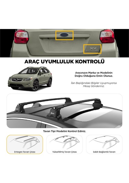 Vauxhall Combo Turtle Air3 Ara Atkı 2019-2024 Arası Uyumlu - Siyah