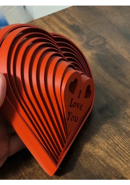 3D Baskı "ı Love You" Kalp Figürü