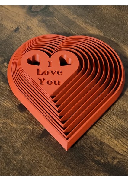 3D Baskı "ı Love You" Kalp Figürü