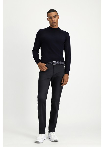 Slim Fit Dar Kesim Likralı Kanvas / Chino Pantolon