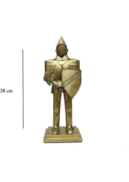 Dekoratif Metal Şovalye Gold