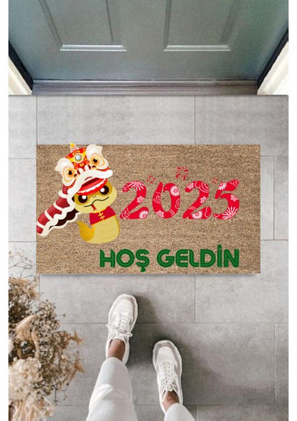 Kapı Önü Paspası Yeni Yıl 2025 Özel Tasarım Model 40