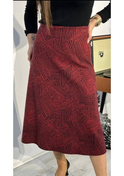 Bordo Midi Boy Etek modelleri