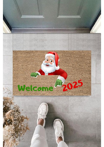 Kapı Önü Paspası Yeni Yıl 2025 Özel Tasarım Model 73