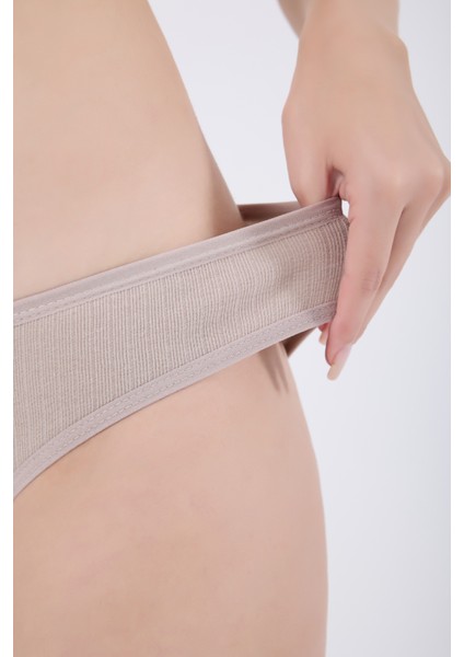 Fitilli Pamuklu Kalın Askılı Crop Kadın Atlet & Slip Külot Takım