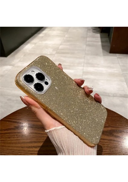 Apple iPhone 11 Pro Kılıf Parlak Simli Muhteşem Görünüm, Sert ve Dayanıklı Iki Katmanlı Ultra Koruma
