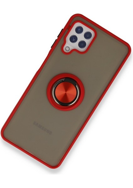 Samsung Galaxy A22 / M22 / M32 Kılıf Buzlu Yüzüklü Standlı Kapak A++ Zipax-Az-Mnty fiyatları