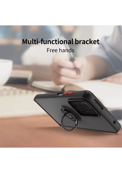 Xiaomi Mi 11T / Mi 11T Pro Kılıf Buzlu Yüzüklü Standlı Kapak A++ Zipax-Az-Mnty modelleri