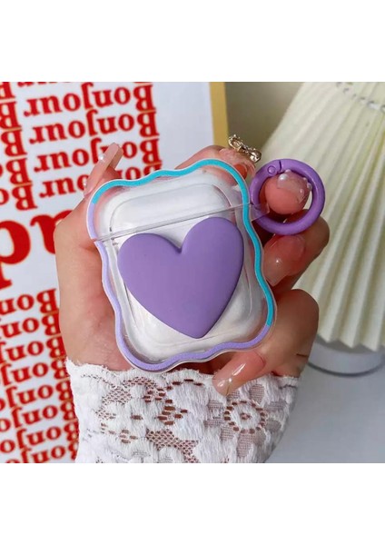 Airpods Pro Uyumlu Sevimli Kalpli Silikon Kılıf