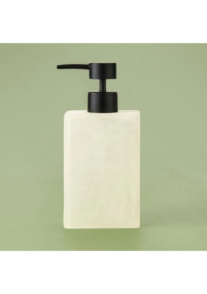 Polyresin Sıvı Sabunluk - Şık ve Dayanıklı Tasarım 350 ml 12 x 5,5 cm