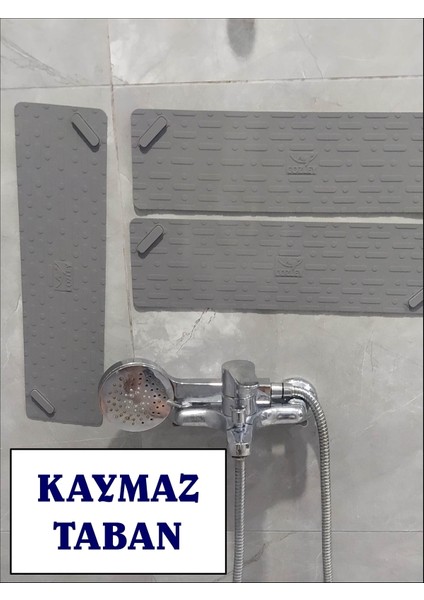Kötü Koku Önleyici Uzun Duş Gideri Silikon Mat Duş Gideri Kapağı Tıpası Böcek Önleyici BATTAL BOY GRİ 55 cm X 12 cm fırsatları
