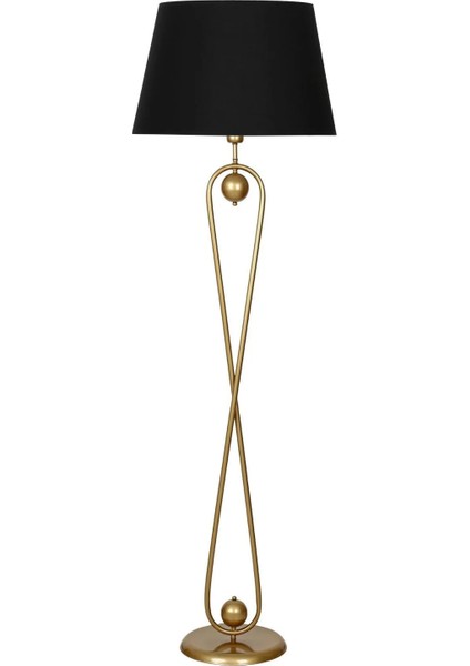 Forever Statik Eskitme Mat Gold Metal Lambader