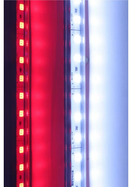Alüminyum Kasalı Çubuk Bar LED 12V 72 Ledli 5730 Şeffaf Cam Rgb LED