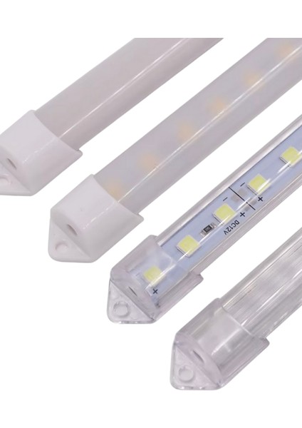 Alüminyum Kasalı Çubuk Bar LED 12V 72 Ledli 5730 Şeffaf Cam Rgb LED