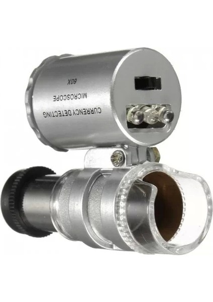 Iphone5 Için Uyumlu Kapaklı Lens Mikroskop Taşınabilir Mini Cep Boyutu LED Mikroskop NO.9882IP5II fırsatları