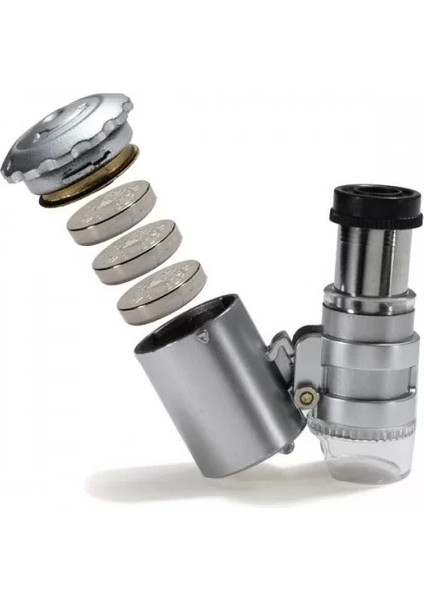 Iphone5 Için Uyumlu Kapaklı Lens Mikroskop Taşınabilir Mini Cep Boyutu LED Mikroskop NO.9882IP5II indirimleri