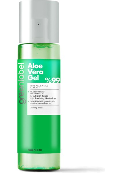 Greenlabel Aloevera Jeli- % 99 Active Aloevera Jel 200 Ml.