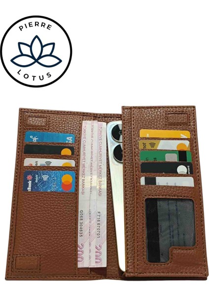 Telefon Bölmeli Bozuk Para Kağıt Para Kartlık Bölmeli Cüzdan PLB1013