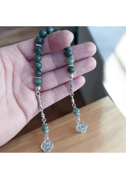 Zaza Tesbih Yeşim Taşı Doğal Taş Sallamalık Tesbih Doğal Taş Tesbih fırsatları