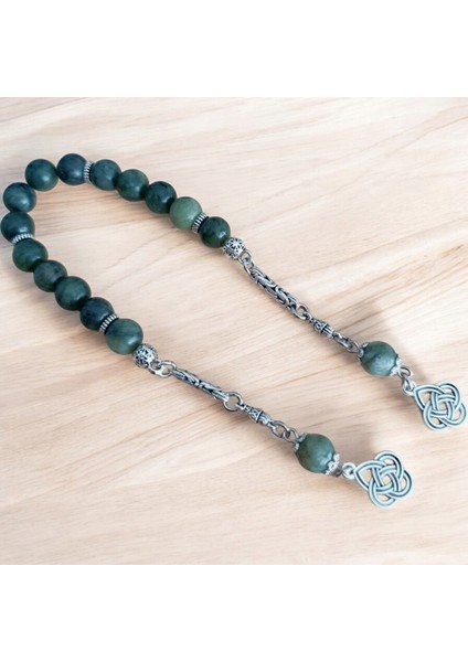 Zaza Tesbih Yeşim Taşı Doğal Taş Sallamalık Tesbih Doğal Taş Tesbih indirimleri