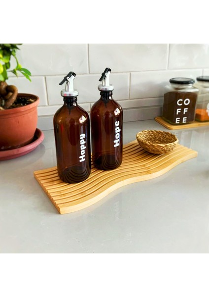 Bambu Çizgili Dikdörtgen Sunumluk Ve Servis Tahtası Çok Amaçlı Dekoratif 39 X 17 Cm indirimleri