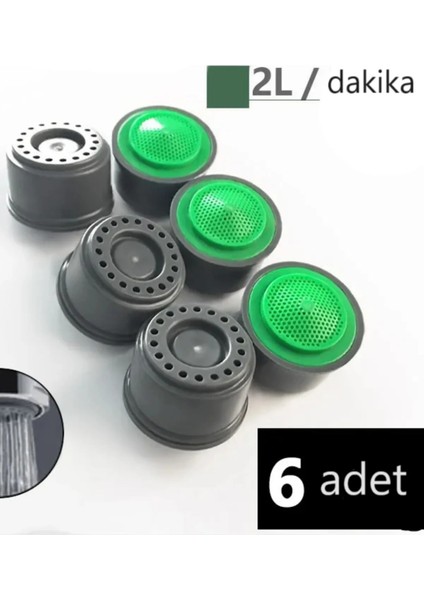 Perlatör %90 Su Tasarruflu 2 Lt Sprey Akışlı 6 Adet