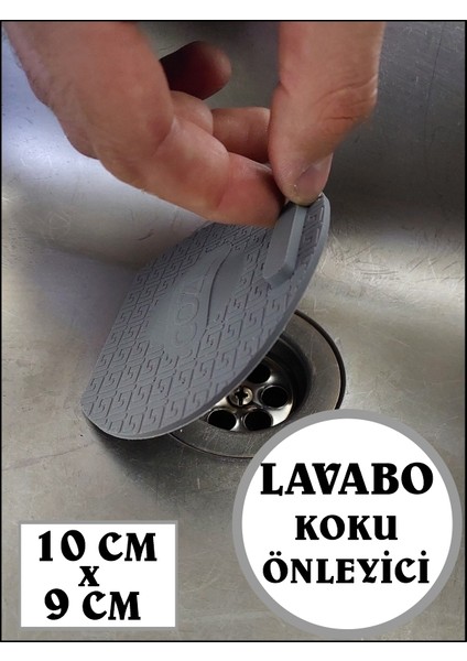 Lavabo Kötü Koku Giderici Önleyici Silikon Mat - Sızdırmaz Lavabo Tıkacı - Lavabo Tıpası Evye Kapağı - Böcek Önleyici Kapak - GRİ