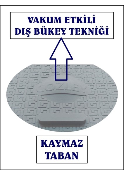 Lavabo Kötü Koku Giderici Önleyici Silikon Mat - Sızdırmaz Lavabo Tıkacı - Lavabo Tıpası Evye Kapağı - Böcek Önleyici Kapak - GRİ