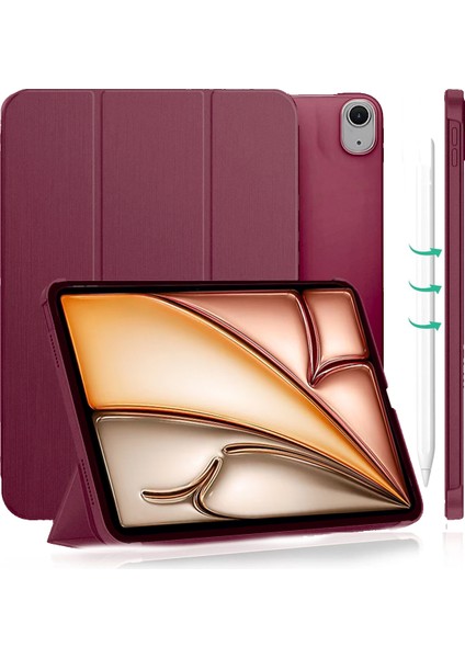 iPad Air 11 / Air 4 5 6 2020 2022 2024 Kılıf Kapaklı Standlı Uyku Modlu Smart Mıknatıslı Kapak