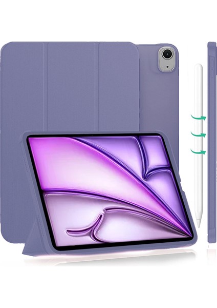 iPad Air 11 / Air 4 5 6 2020 2022 2024 Kılıf Kapaklı Standlı Uyku Modlu Smart Mıknatıslı Kapak