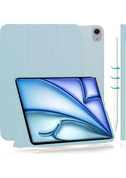iPad Air 11 / Air 4 5 6 2020 2022 2024 Kılıf Kapaklı Standlı Uyku Modlu Smart Mıknatıslı Kapak