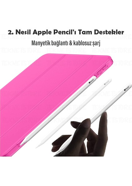 iPad Air 11 / Air 4 5 6 2020 2022 2024 Kılıf Kapaklı Standlı Uyku Modlu Smart Mıknatıslı Kapak