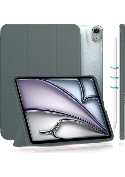 Apple iPad Air 11 / Air 4 5 6 10.9 2020 2022 2024 Kılıf Kapaklı Standlı Uyku Modlu Smart Mıknatıslı Kapak