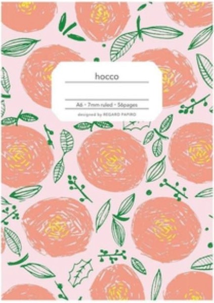 Hocco A6 Defter Çiçek Çizgili