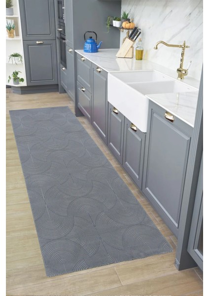 Nepal 5400A Gri Lazer Kesim Dokuma Taban Kesme Yolluk Koridor-Antre-Mutfak-Oturma Odası-Salon