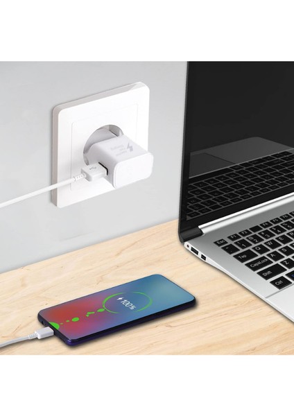 12W 2.1A Usb +Micro Girişli Adaptör ve Kablo Hızlı Şarj Aleti Seti TN-C01
