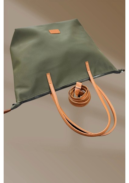 Fermuarlı Içi Cepli Saten Yeşil Kadın El ve Omuz Çantası modelleri