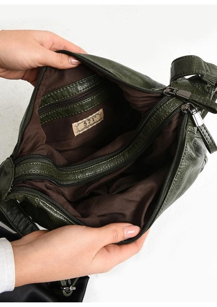 Y.s.deri Çapraz Askılı Kadın Postacı Çanta 30*19 cm Çok Cepli Vegan Suni Deri Kadın Omuz Çantası indirimleri