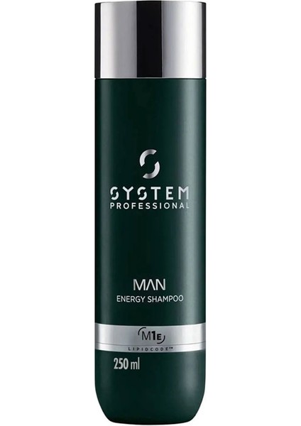 Man M1E Energy Erkeklere Özel Ince Telli Saçlar Için Haci mledirici Enerji Şampuanı 250 ml
