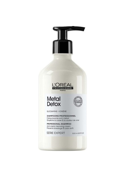 Paris Serie Expert Metal Detox Renkli ve Açıcı ile Işlem Görmüş Saçlar Için Metal Karşıtı Arındırıcı Şampuan 300 ml